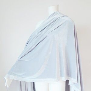 Silver Velvet Fabric Silver Shimmer Velvet 60" 3YD